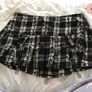 rare ghost and angels goth skirt